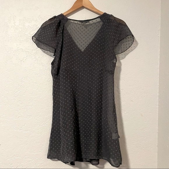 Daniel Rainn Women's Gray Polka Dot Shirt Size Medium - Picture 2 of 8